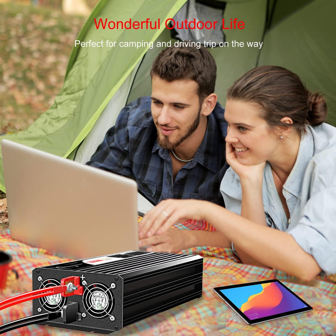 2000W wechselrichter 12v auf 230v Reiner Sinus wohnmobil 50HZ Solar Konverter für Zuhause Auto (DC12