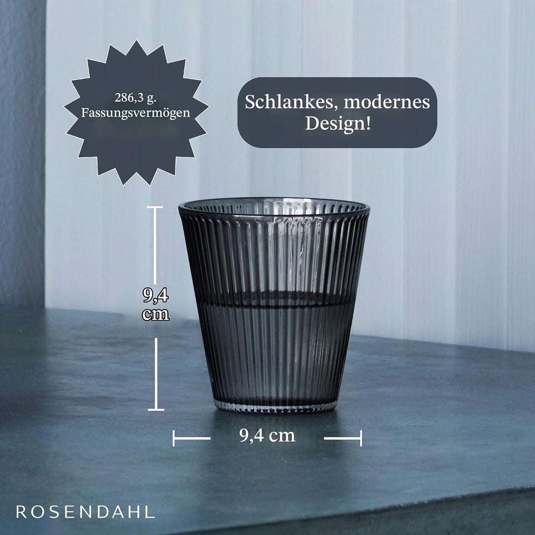 Rosendahl Wasserglas 26 cl 4 Stck. Grand Cru Nouveau mundgeblasenem Glas, klar 4 Stück (1er Pack), 4