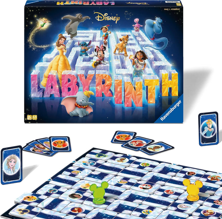 Ravensburger 27460 - Disney 100 Labyrinth - Der Familienspiel-Klassiker für 2-4 Spieler ab 7 Jahren