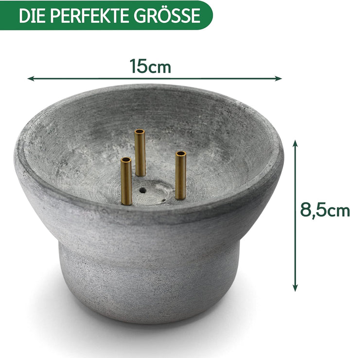 CozyNature® Speckstein Sauna Brunnen | Aufgussstein und Verdampfer | Sauna Zubehör | Springbrunnen,