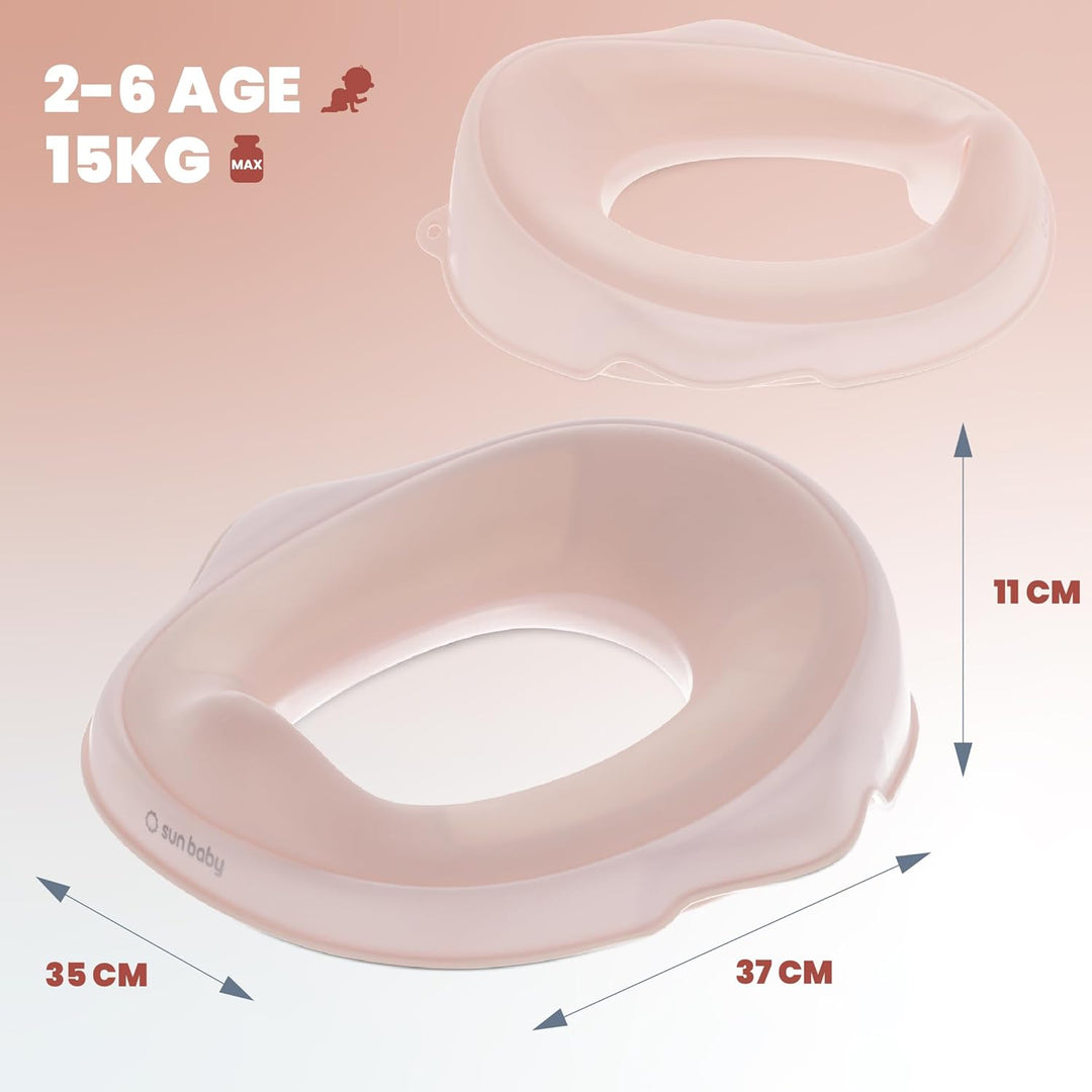 sun baby Kinder Toilettensitz, Toilettenaufsatz für kinder 2 bis 6 Jahren - rutschfest, profilierte