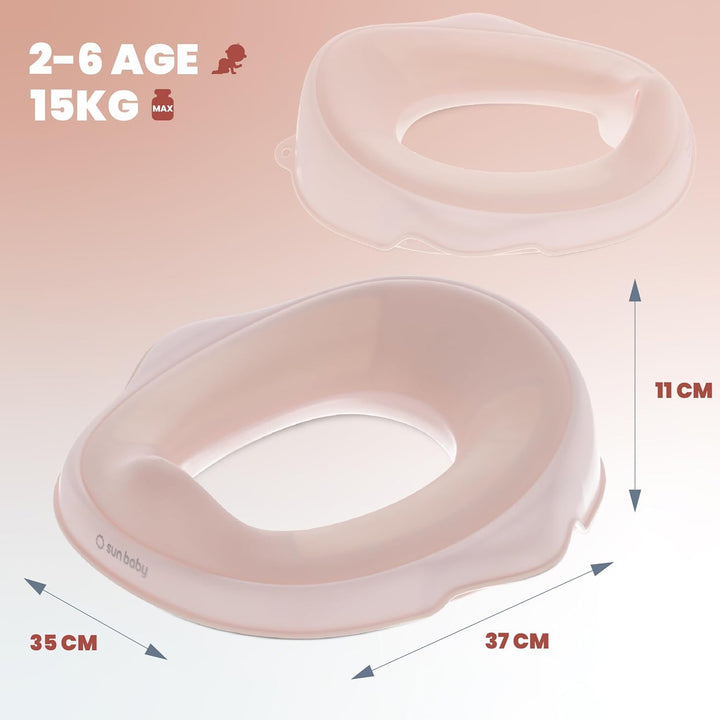 sun baby Kinder Toilettensitz, Toilettenaufsatz für kinder 2 bis 6 Jahren - rutschfest, profilierte
