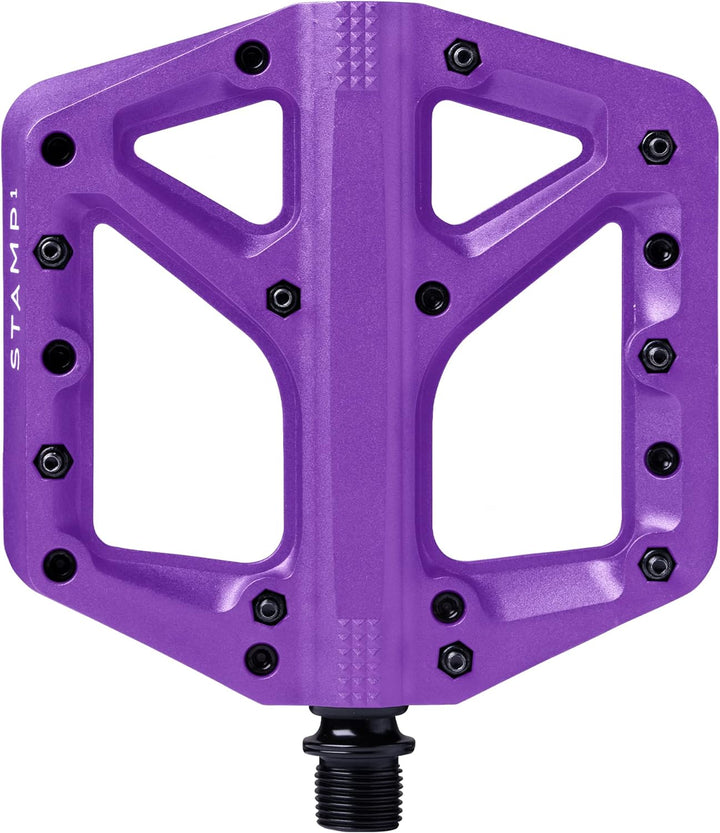 Crankbrothers Stamp Flat BMX/MTB Fahrradpedal – Plattform-Fahrradpedal, minimales Profil, Verstellba
