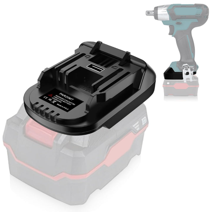 PAR20MT Akkuadapter für Parkside Batterie auf Makita Geräte, Konverter für Parkside 20V XTeam-Akku a