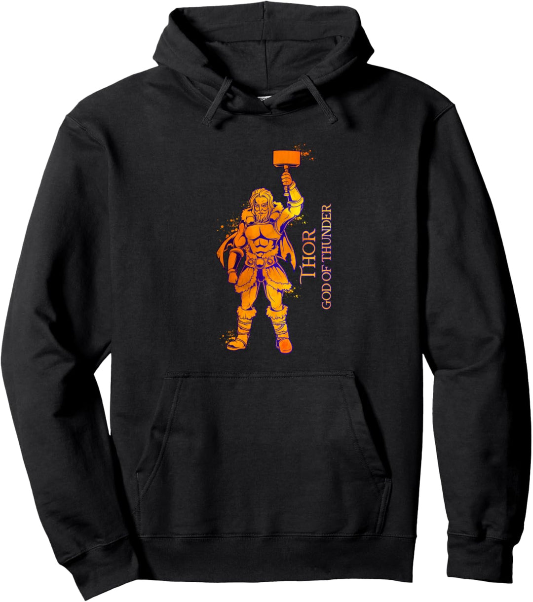 Wikinger Donnergott Thor Pullover Hoodie