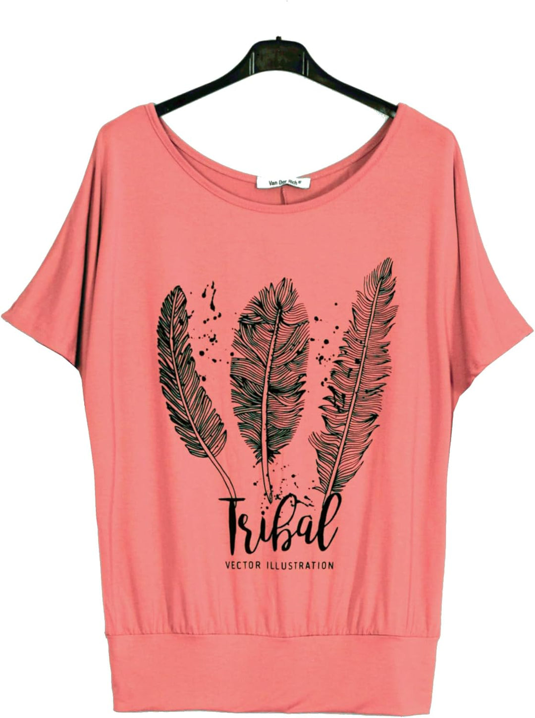 Van Der Rich ® - Oversize T-Shirt mit Fledermausärme - Damen 