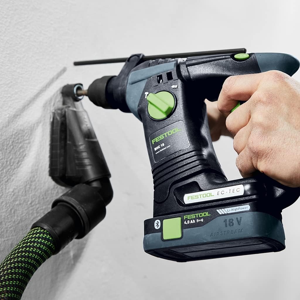 Festool Akku-Bohrhammer BHC 18 HPC 4,0 I-Plus (mit Akkupacks, Schnellladegerät, Zusatzhandgriff, Tie