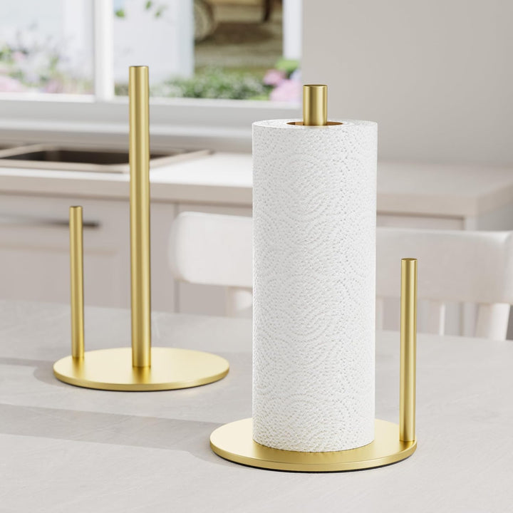 Golden KüChenrollenhalter Arbeitsplatte Papierrollenhalter Stehend KüChenrollen Halter, Premium-Edel