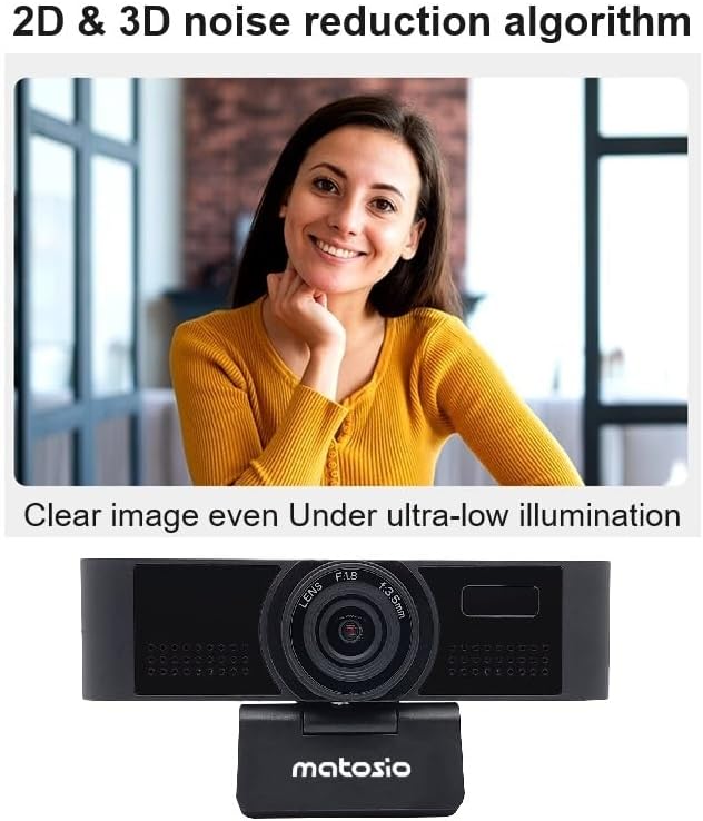 OwlEye Videokonferenzkamera, 1080p, USB | 2 Mikrofone mit Rauschunterdrückung, Autofokus, 84° Weitwi