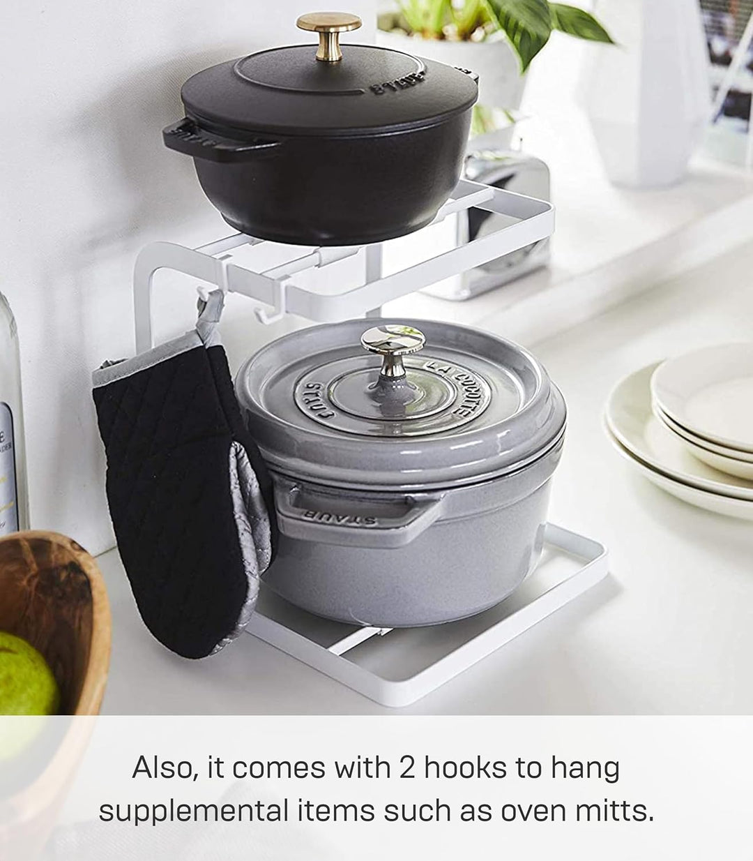 Pot stand - Tower - white Weiss, Weiss