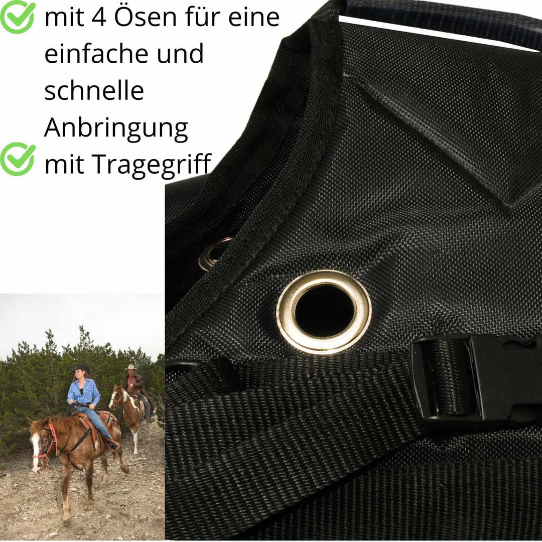 Satteltasche Packtasche für Pferde wattiert mit 4 seitlichen Taschen 013/88