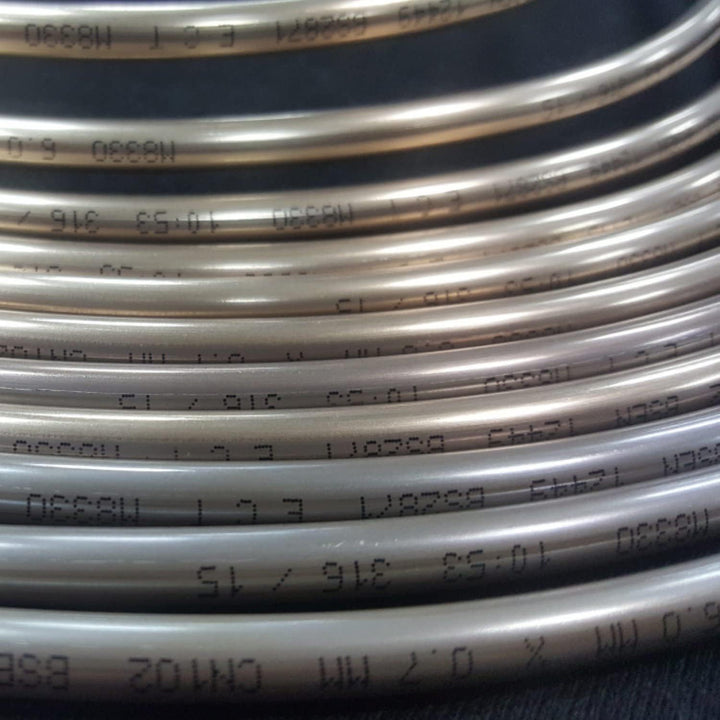 10m Bremsleitung Ø 6,0 mm Kupfer-Nickel Kunifer Bremsrohr Zubehör-Austausch-Bremsleitungen DIN 74 23