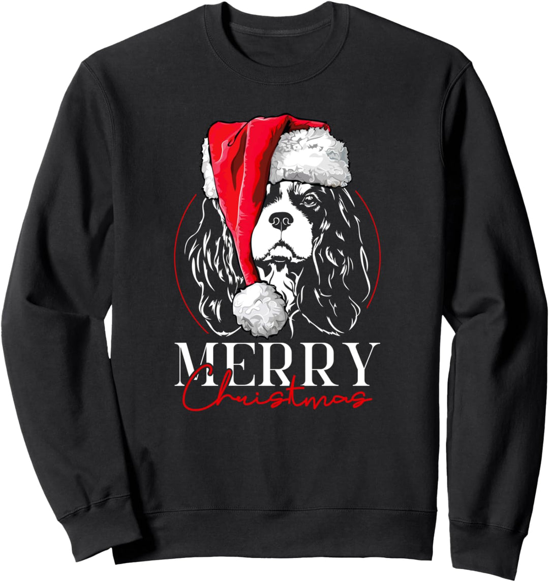 Santa Cavalier King Charles Spaniel Weihnachten Hunde Sweatshirt