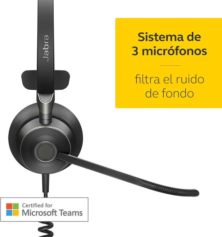 Jabra Engage 50 On-Ear Mono Headset - Microsoft-zertifizierter, digitaler Kopfhörer mit Kabel - pass