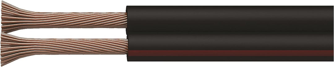 EMOS S8290 Kupferkabel 2 x 1,5 mm2, 100 Meter Zweidrahtleitung aus reinem Kupfer für Niederspannung,