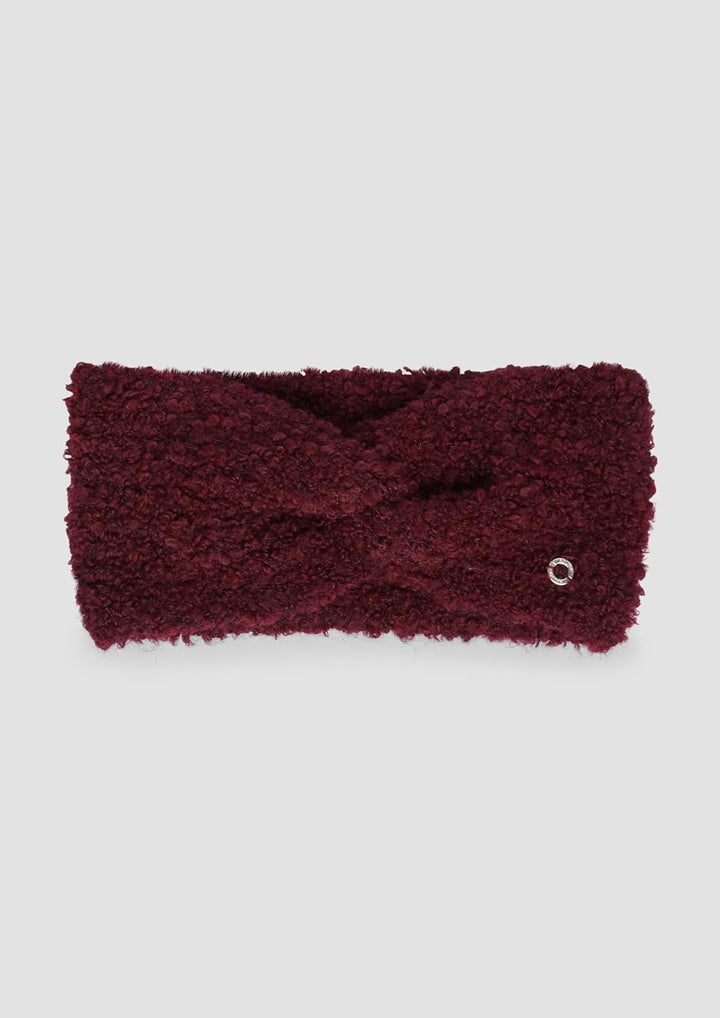 s.Oliver Stirnband aus Bouclé-Strick mit Twist-Detail Einheitsgrösse 3902_bordeaux, Einheitsgrösse 3