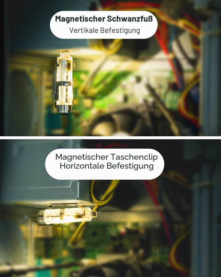RovyVon A8 G4 wiederaufladbare USB C Taschenlampe, 650 Lumen 6500K superhelle kleine EDC Schlüsselan