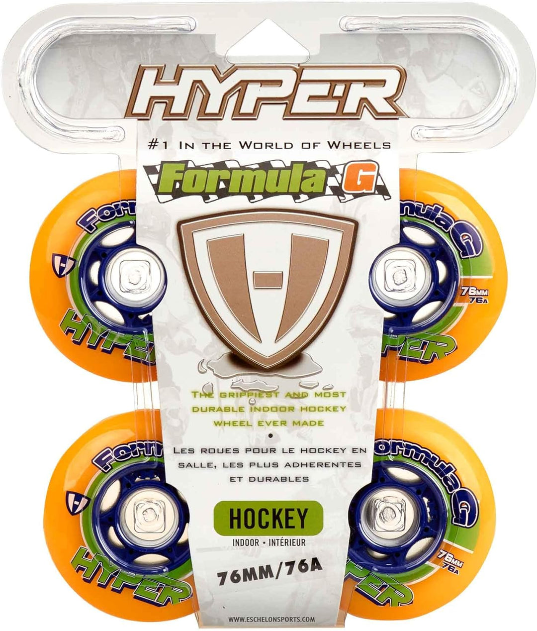 Hyper "Formula G Era – Packung 4 Rollen Orange/Blau 80, Orange/Blau 80