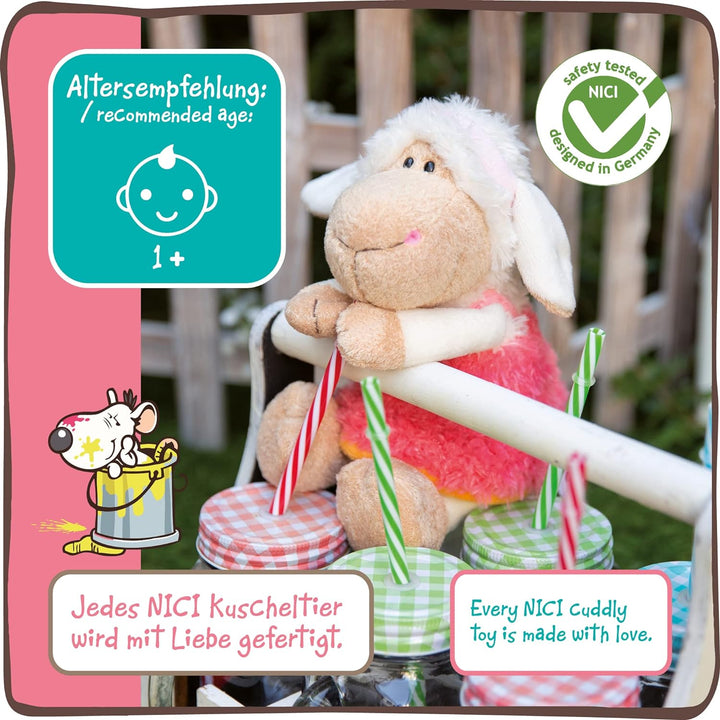 NICI Kuscheltier Schaf Jolly Frances stehend 25 cm I Plüschtier für Mädchen, Jungen & Babys I Flausc