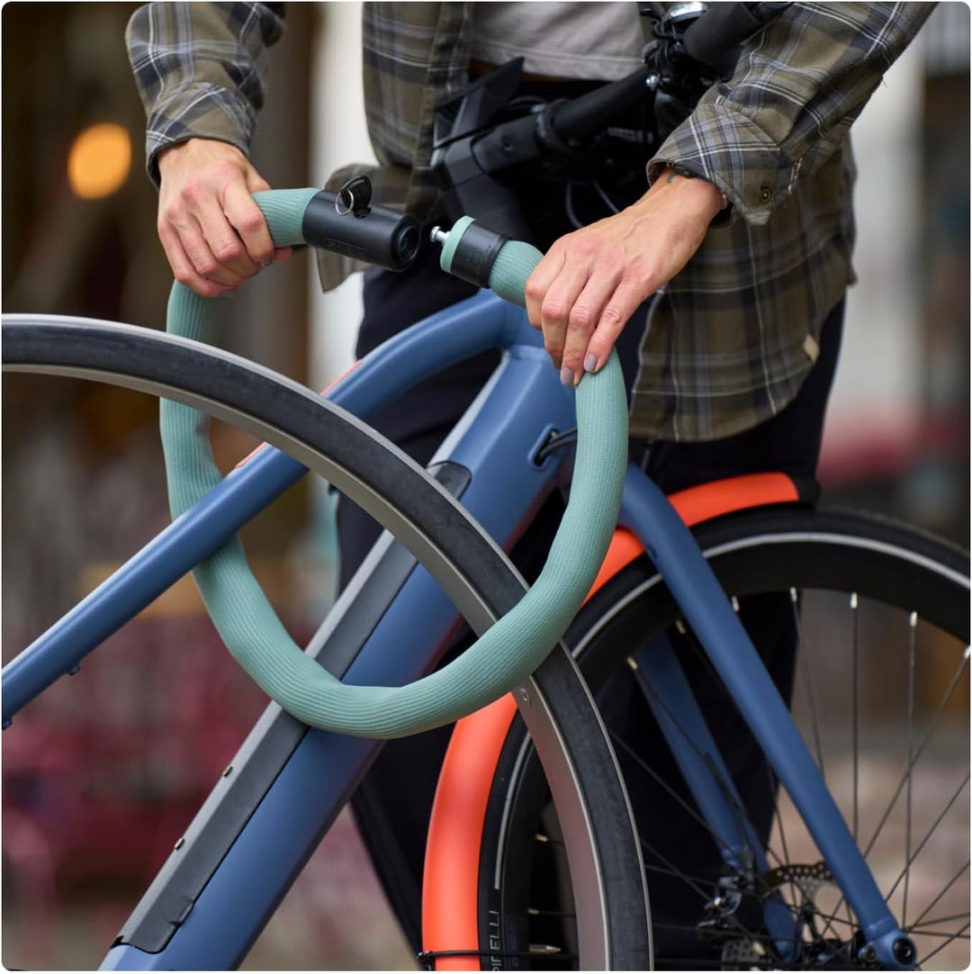 ABUS Kettenschloss Goose Lock – biegsames, klapperfreies Fahrradschloss aus gehärtetem Stahl – 6 mm