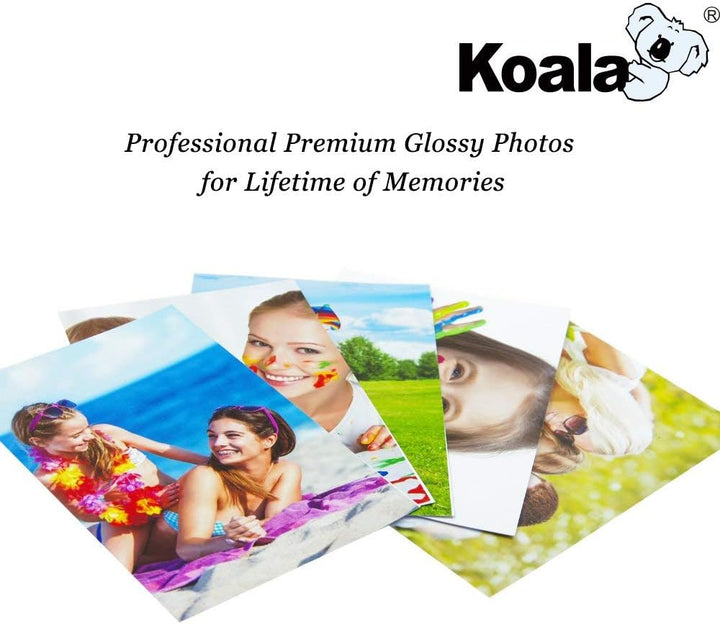 Koala Inkjet Hochglänzend Fotopapier DIN A4, 240 g/m², 100 Blatt, für Canon HP Epson Tintenstrahldru