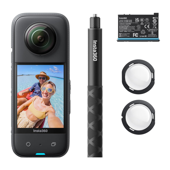 Insta360 X3 Starter-Bundle - wasserdichte 360° Action Kamera mit 1,27 cm (1/2 Zoll)-Sensor, 5,7 K 36