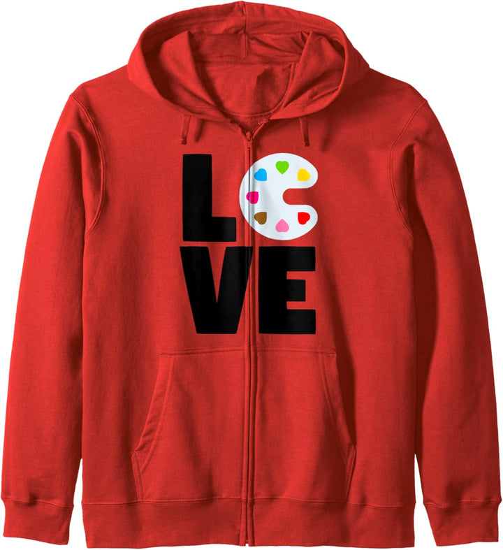 Love Word Art, Maler Kapuzenjacke