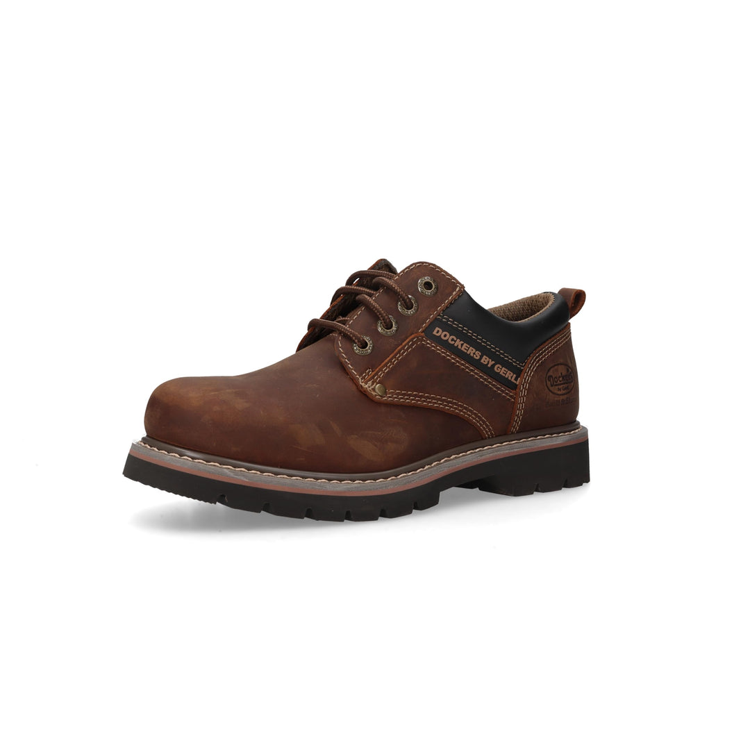 Dockers by Gerli Herren Schnürstiefeletten, Männer Schnürschuhe 40 EU Desert 460