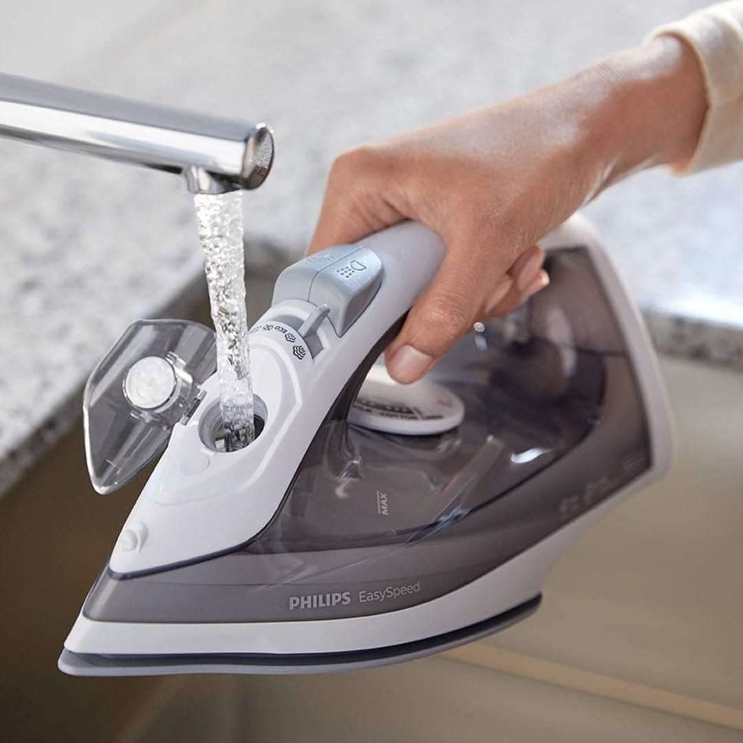 Philips GC1751/80 Dampfbügeleisen EasySpeed ( 2000 W, Keramik-Bügelsohle, 220ml Wassertank) grau 100