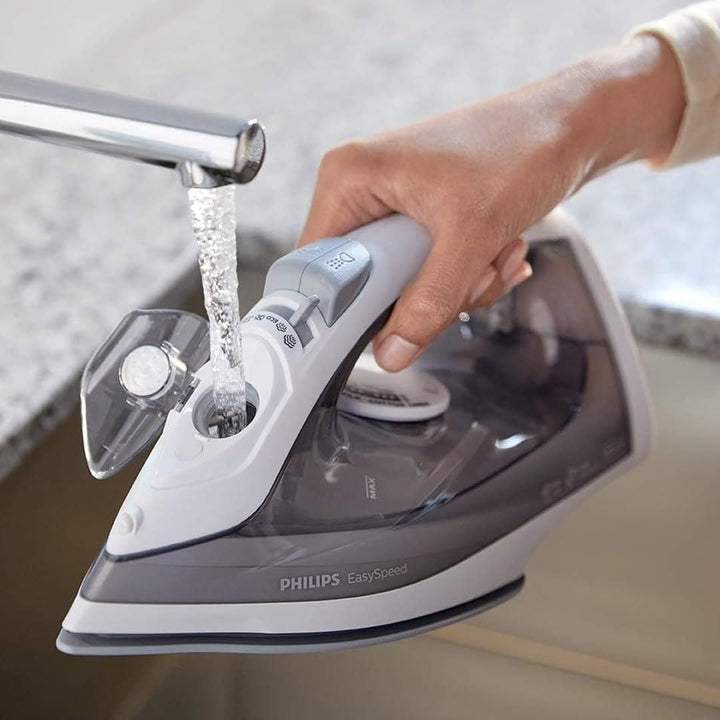 Philips GC1751/80 Dampfbügeleisen EasySpeed ( 2000 W, Keramik-Bügelsohle, 220ml Wassertank) grau 100