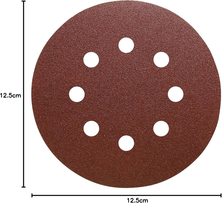 Klingpsor 89486 - PS 22 K Schleifscheibe mit Papierunterlage, selbstbefestigend, ⌀125 - Korn 40, 50