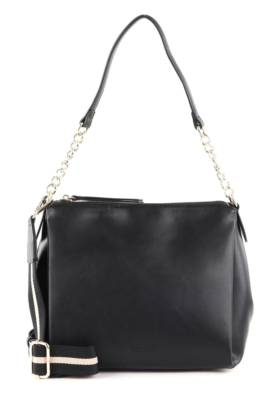SEIDENFELT MANUFAKTUR Bjerka Hobo Black/Gold