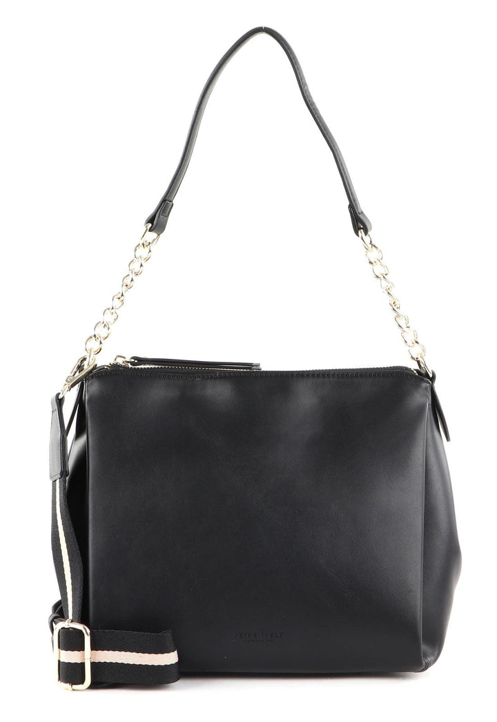 SEIDENFELT MANUFAKTUR Bjerka Hobo Black/Gold