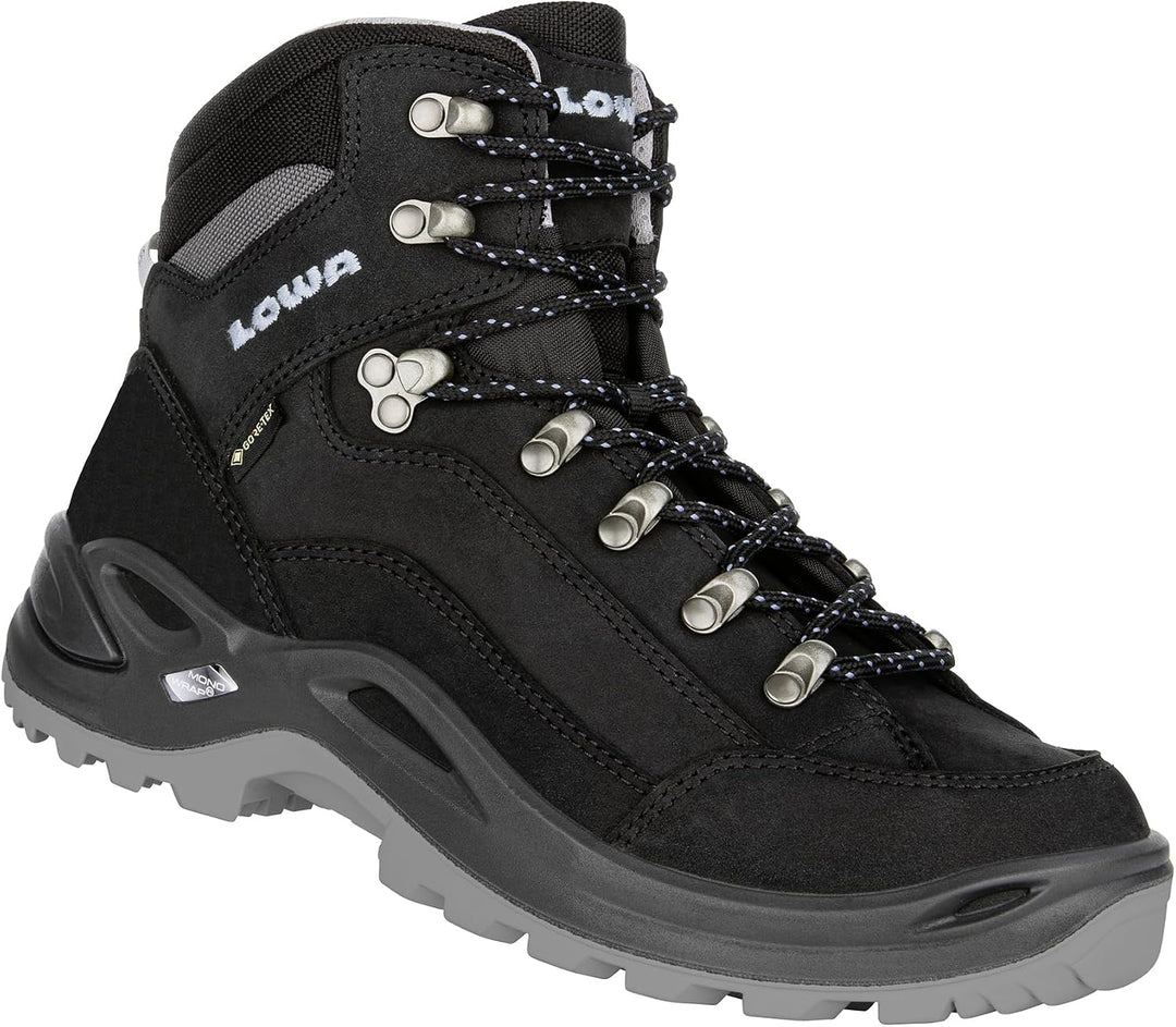 LOWA Renegade GTX MID Ws Damen Wanderstiefel Trekkingschuh Outdoor Goretex 320945 43.5 EU Schwarz Ei