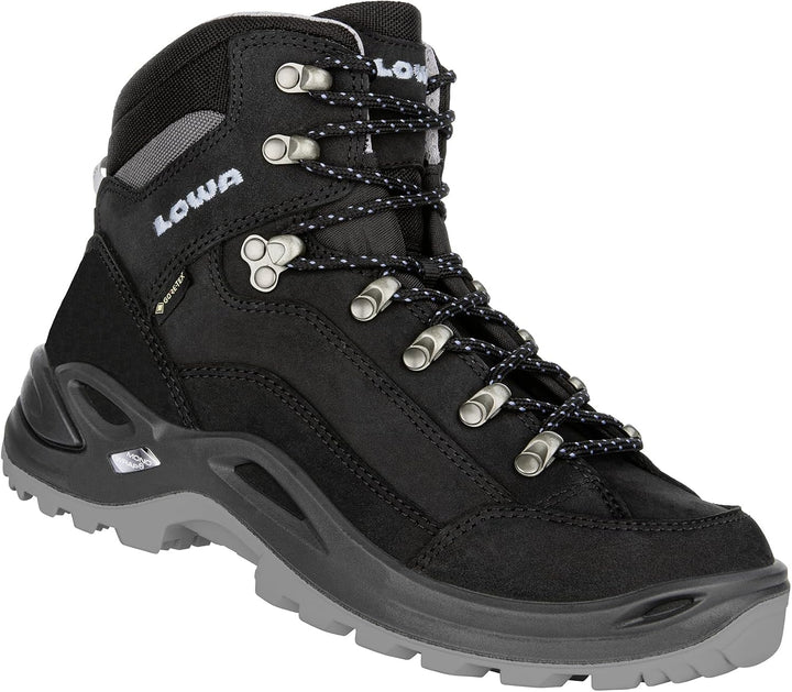 LOWA Renegade GTX MID Ws Damen Wanderstiefel Trekkingschuh Outdoor Goretex 320945 43.5 EU Schwarz Ei