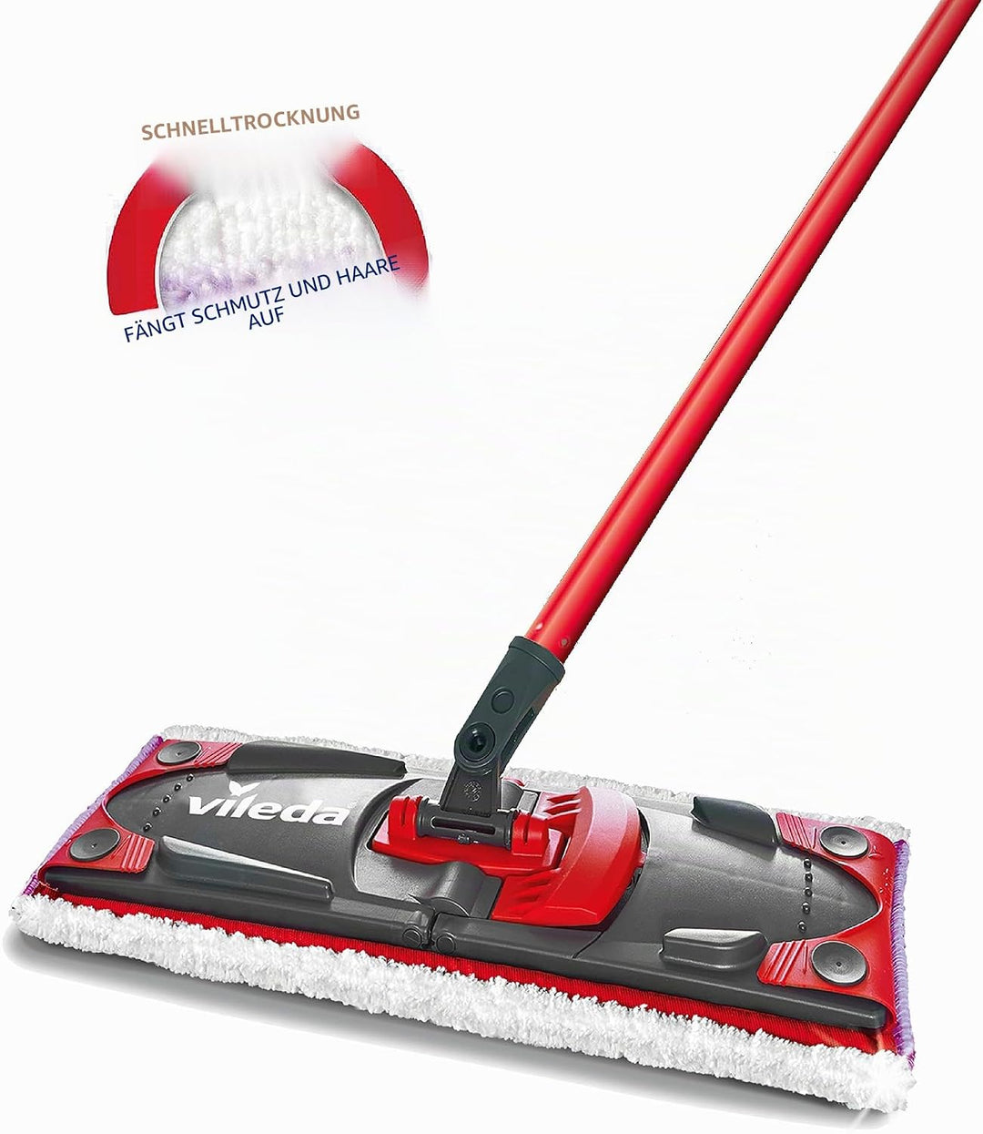 Vileda Ultramax Sensitive Special Parquet – Flacher Mopp – Bezug Mikrofaser Sensitive Ultramax Spezi