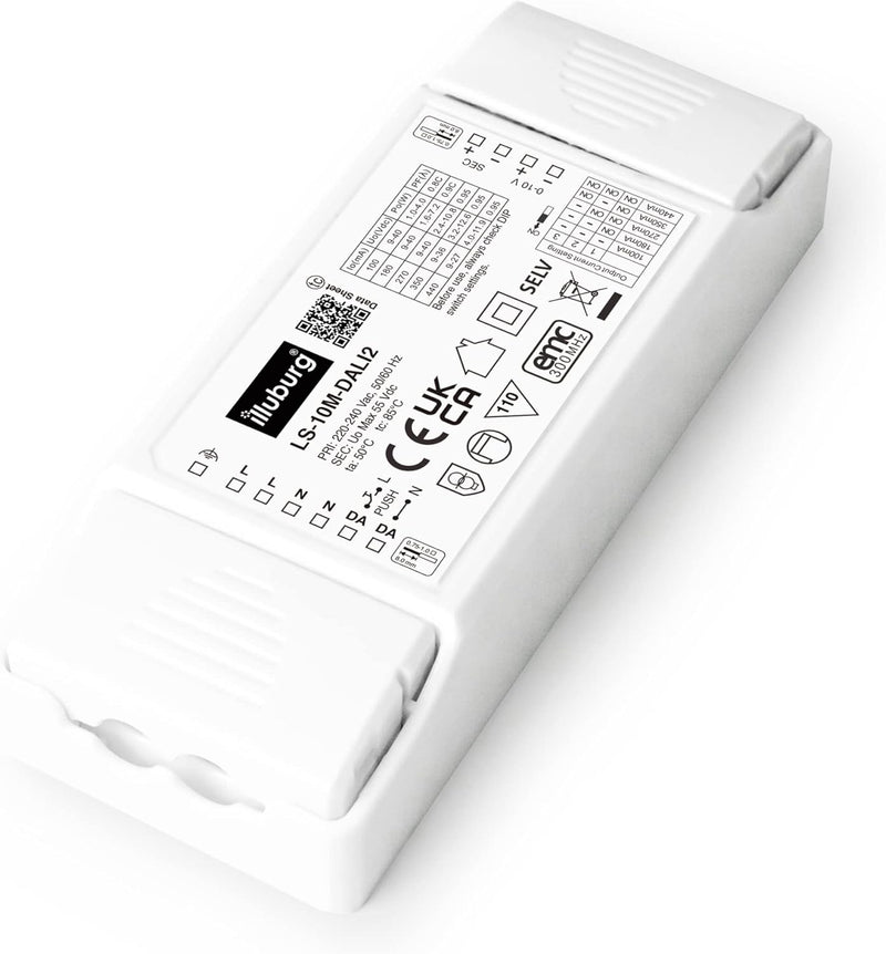 illuburg LED Trafo Dimmbar Dali Push 100mA - 440mA Konstantstrom 10W Flickerfree LED Netzteil Treibe