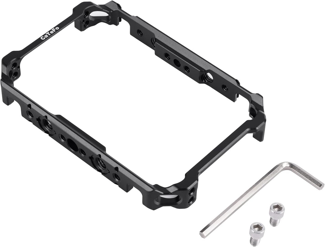 CaTeFo Ninja V Käfig für Atomos Ninja V/Ninja V Plus/Shinobi/ZATO Connect Monitore, Käfig mit integr