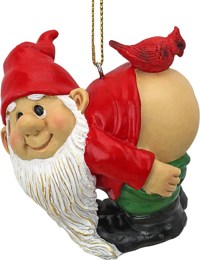 Weihnachtsverzierung - Gartenzwerge Figur - Loonie Moonie Gnome - Frech Mooning Zwerge Statuen, Loon