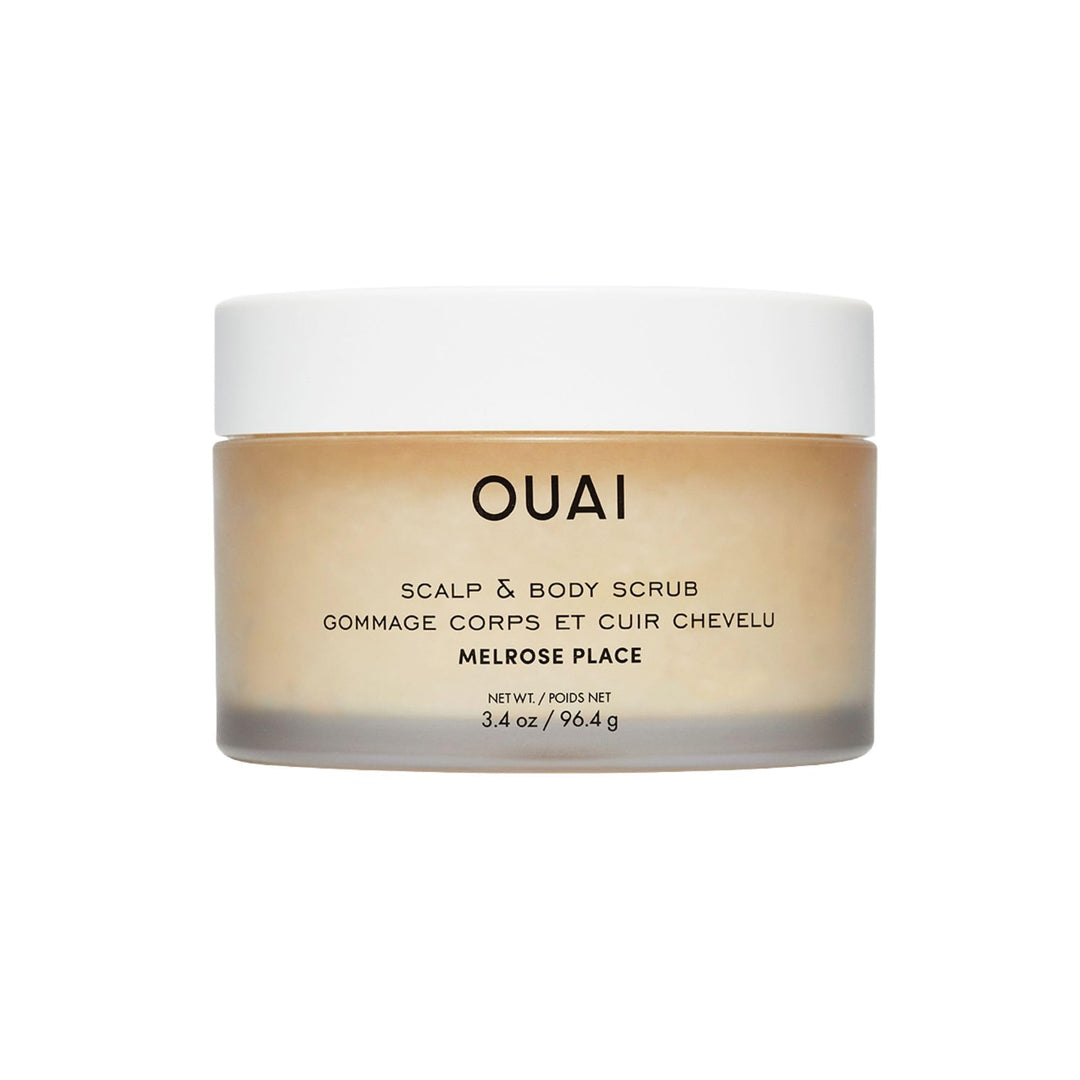 OUAI Scalp &amp; Body Scrub Reisegrösse – Melrose Place – Exfolierendes Körperpeeling mit Zucker &amp; Kokos