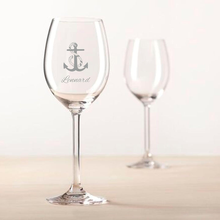 Geschenk zum Valentinstag – Wein Geschenksets – Weinglas mit Gravur 370ml – Geburtstagsgeschenke – G