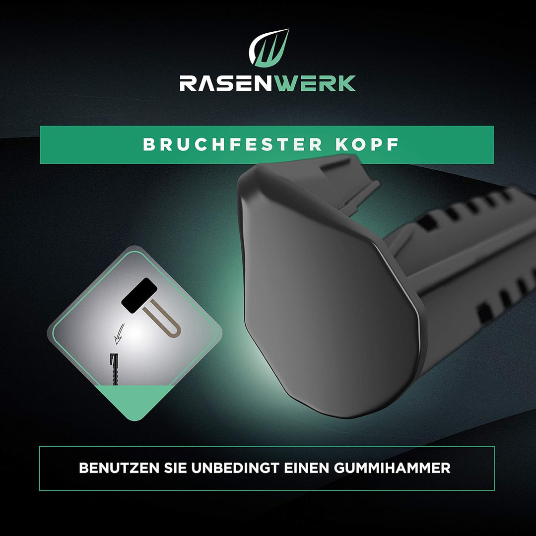 Erdnägel für Mähroboter Begrenzungskabel - 500 Stück - Erdanker mit patentierter Form - Erdspiesse f