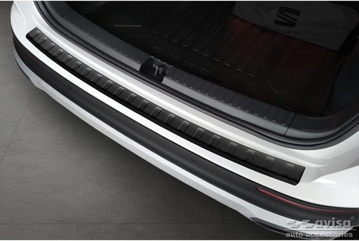 Avisa Matt-Schwarz Edelstahl Heckstossstangenschutz kompatibel mit Seat Ateca 2016-2020 & FL 2020- '