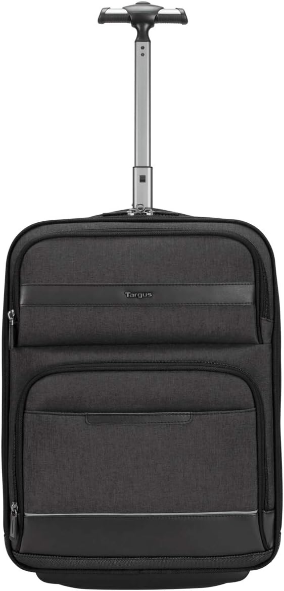 Targus TBR038GL CitySmart 12-15,6” Compact Untersitz-Rollkoffer – Schwarz/Grau