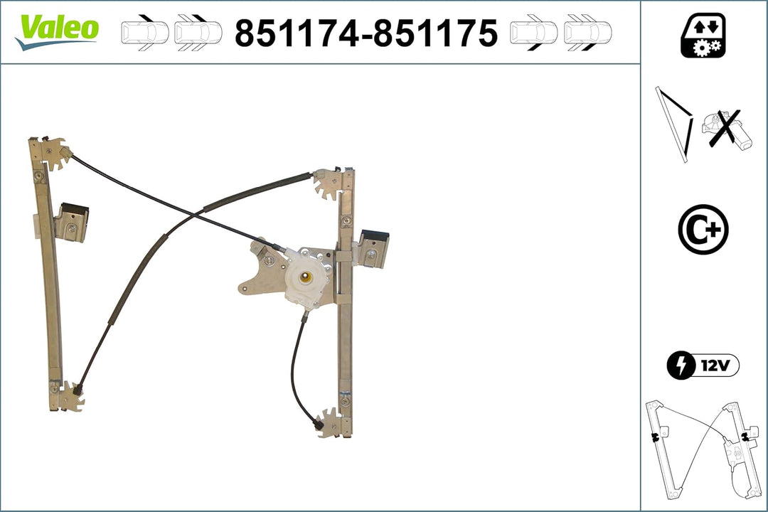 Valeo Fensterheber Vorne Links 851174