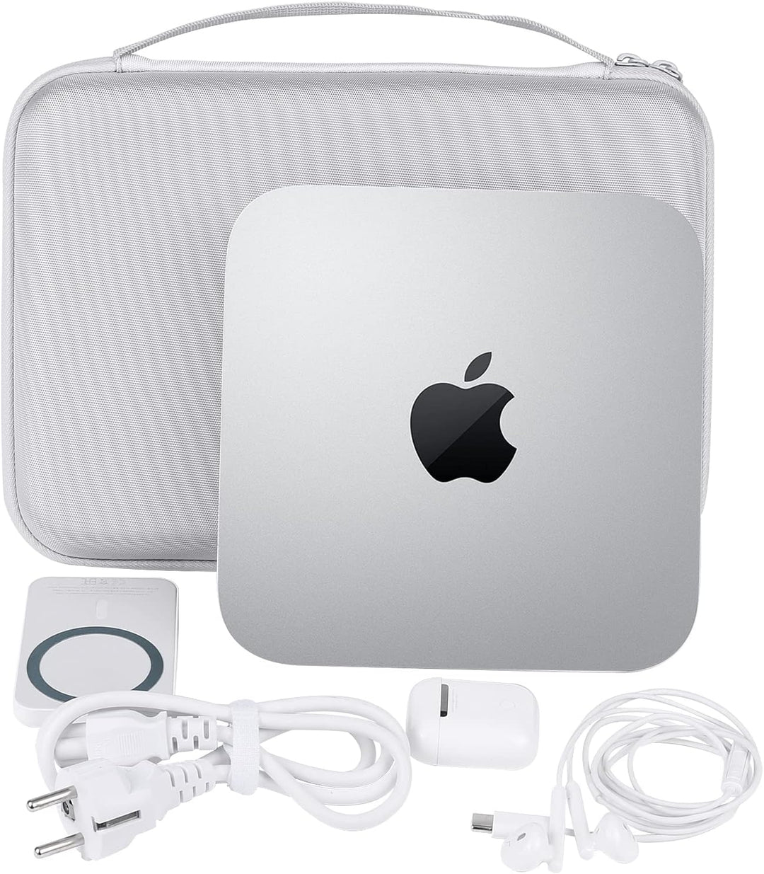 co2CREA Hart Reise Schutz Hülle Etui Tasche für Apple Mac M2 chip/Mac mini M2 Pro/M1 Desktop PC für