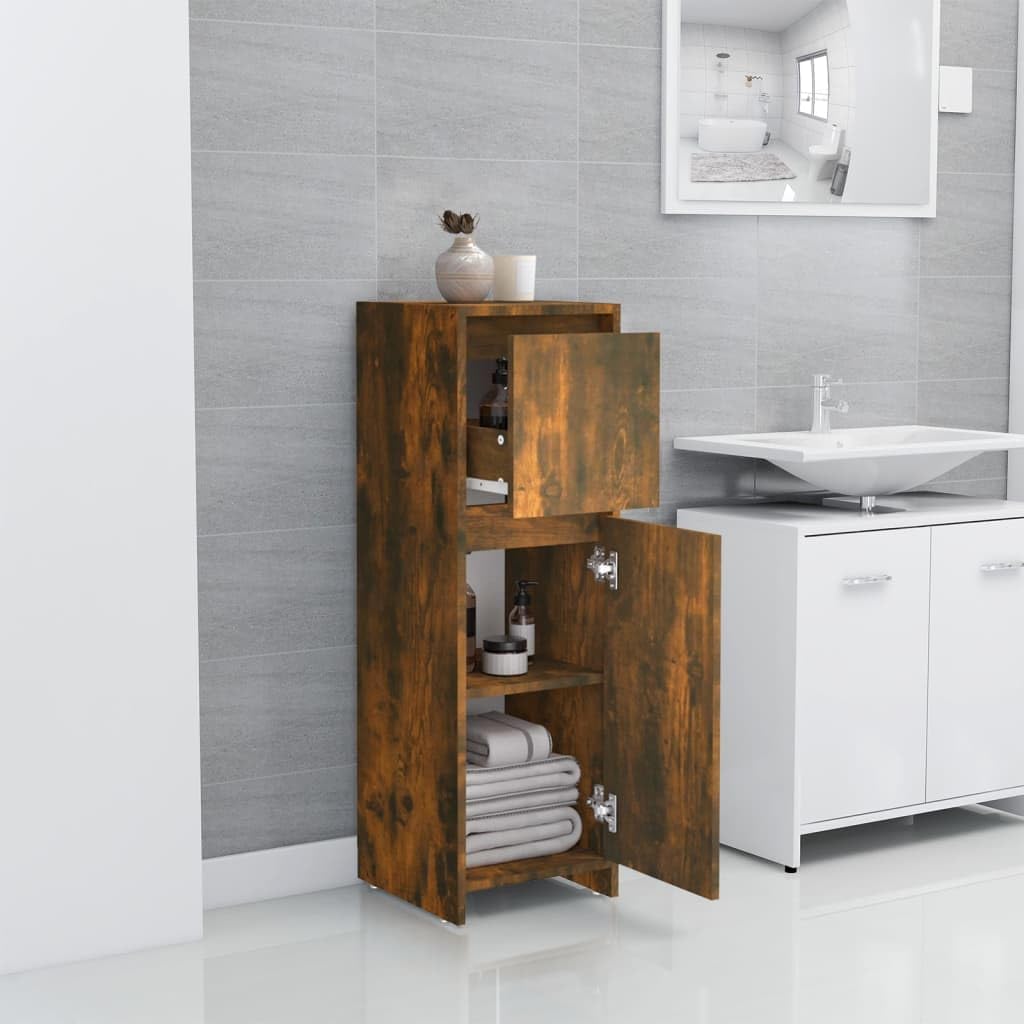 vidaXL Badezimmerschrank, Badschrank mit viel Stauraum, Schrank für Badezimmer, Badkommode Beistells