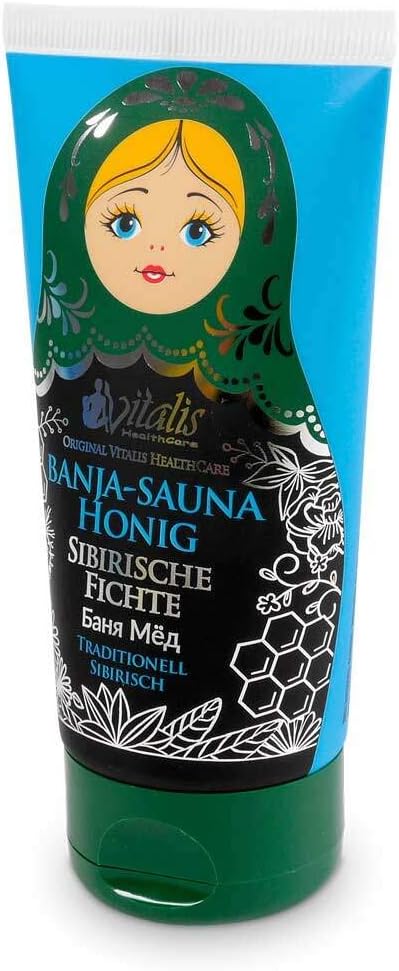 3er Set- Vitalis Banja Saunahonig-Creme 120 ml Tube/Saunahonig sibirische Fichte, Salbei und Schoko