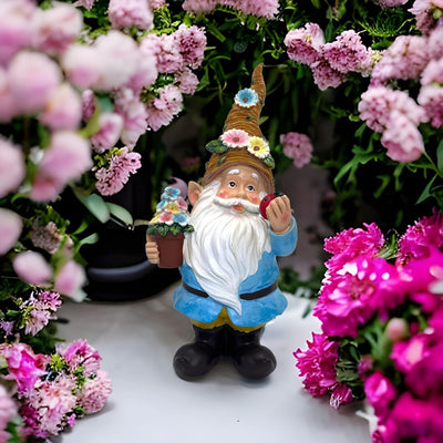 MIJOMA Gartenzwerg Gartengnom GNOME Dwarf Garten Dekoration Gartendeko Wichtel Zwerg für den Garten