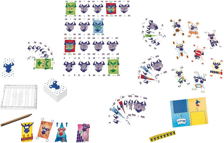 AMIGO 02401 6 nimmt 30 Jahre-Edition &amp; Spiele 8940 - Hornochsen, 10 Jahre+ 6 nimmt + Hornochsen, 6 n